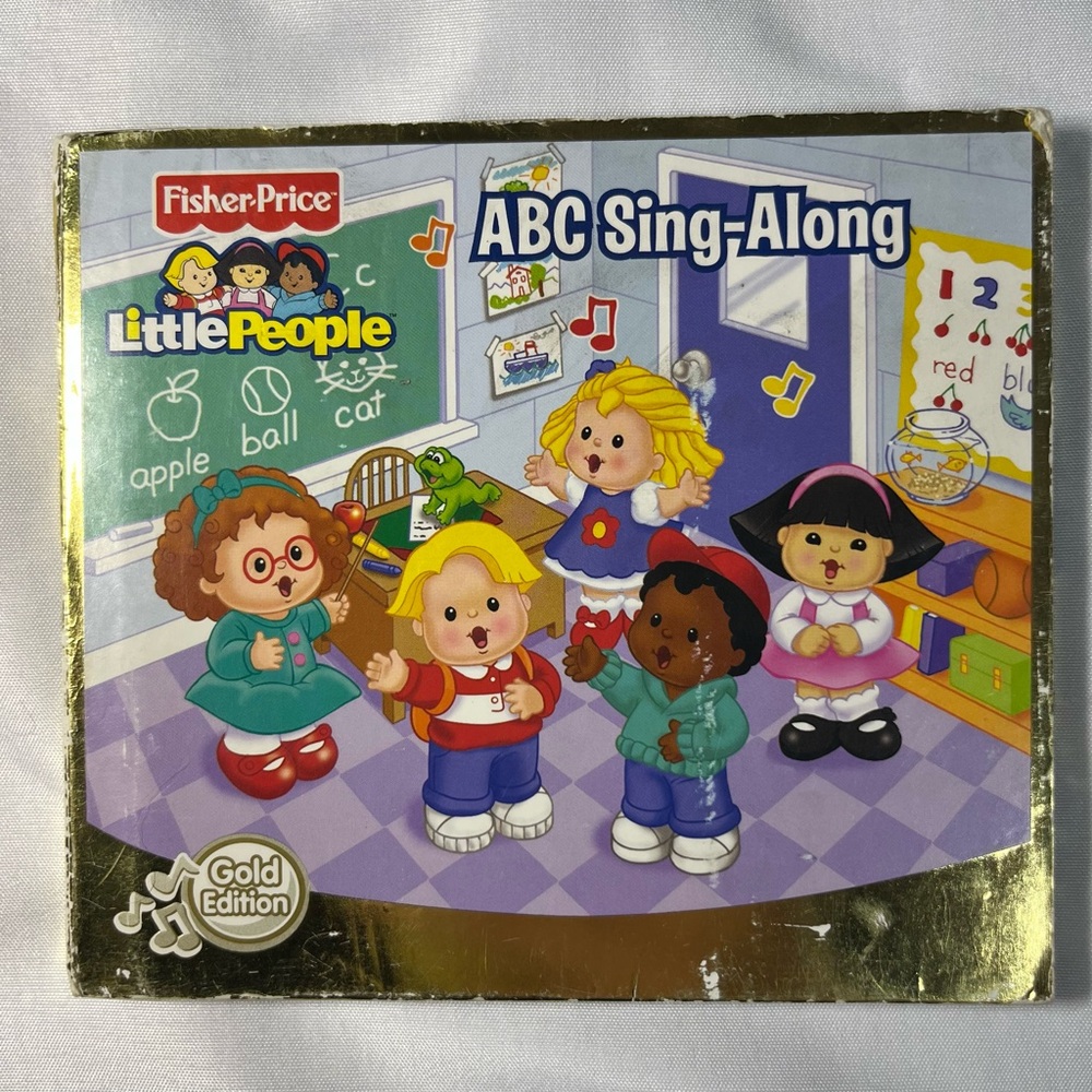 Vtg Fisher-Price ABC Sing-Along Gold Edition CD 2009 Little People‎ Music